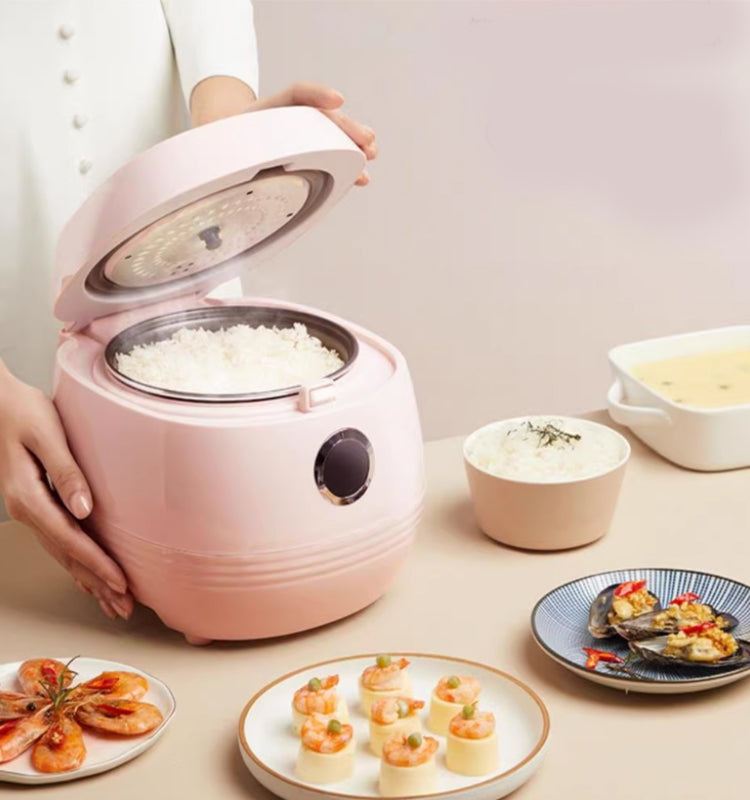 Mini Automatic Electric Rice Cooker Steamer Nonstick Pot Digital Household Appliances Keep Warm Plastic