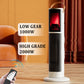 Portable Electric Heater Energy-Saving 3D Flame Fireplace Silent Vertical Hot Air Machine for Living Room