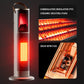 Portable Electric Heater Energy-Saving 3D Flame Fireplace Silent Vertical Hot Air Machine for Living Room