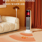 Portable Electric Heater Energy-Saving 3D Flame Fireplace Silent Vertical Hot Air Machine for Living Room