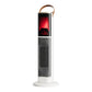 Portable Electric Heater Energy-Saving 3D Flame Fireplace Silent Vertical Hot Air Machine for Living Room