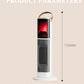 Portable Electric Heater Energy-Saving 3D Flame Fireplace Silent Vertical Hot Air Machine for Living Room