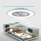 Intelligent DC LED Ceiling Fan Light Low Noise Air Cooling Fan Bedroom Hotel Remote Control Electric Source