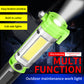 New safety hammer flashlight portable car inspection light strong magnetic cob led work light